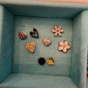Origami Owl Assorted Heart and Flower Charm Set
